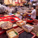 Assorted cooking ingredients in Chinatown